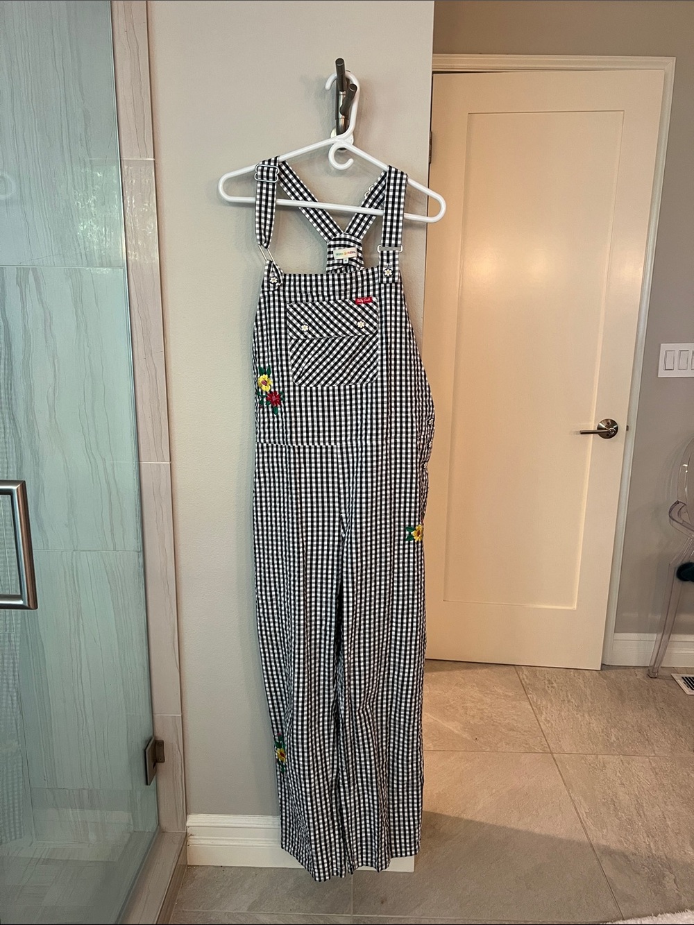 Women’s Gingham Overalls